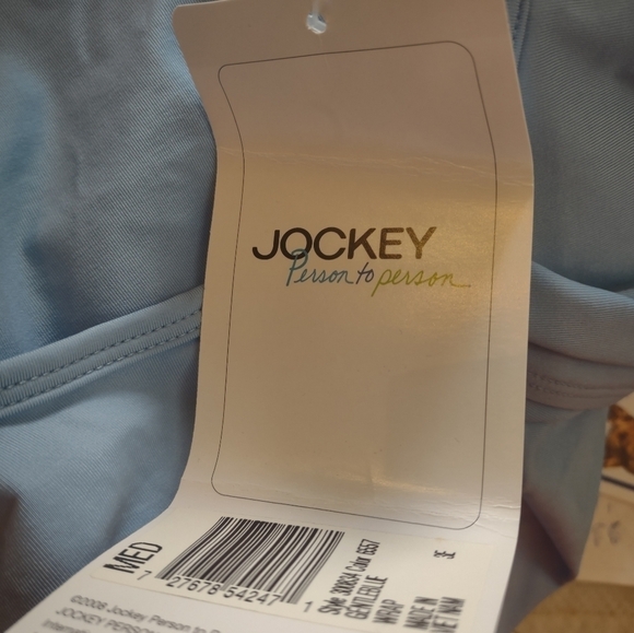 NWT Jockey sleeveless women's size medium top shirt builtin sports bra - Picture 4 of 6